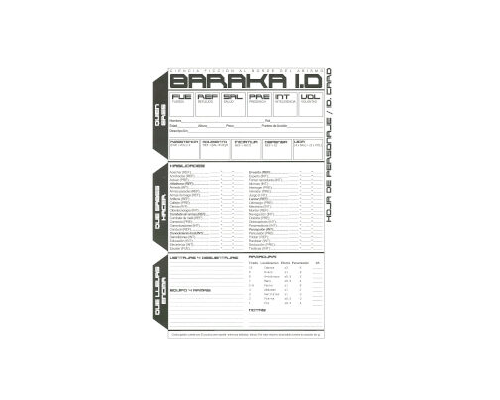 Baraka – Hoja de Personaje